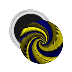 Blue Gold Dragon Spiral 2 25  Magnets