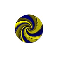 Blue Gold Dragon Spiral Golf Ball Marker (10 Pack)