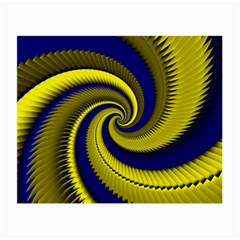 Blue Gold Dragon Spiral Small Glasses Cloth