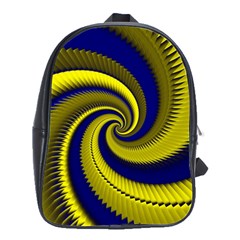 Blue Gold Dragon Spiral School Bag (large) by designworld65