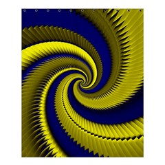 Blue Gold Dragon Spiral Shower Curtain 60  X 72  (medium)  by designworld65