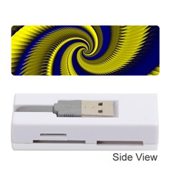 Blue Gold Dragon Spiral Memory Card Reader (stick)  by designworld65