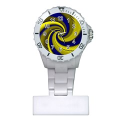 Blue Gold Dragon Spiral Plastic Nurses Watch