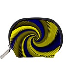 Blue Gold Dragon Spiral Accessory Pouches (Small)  Front