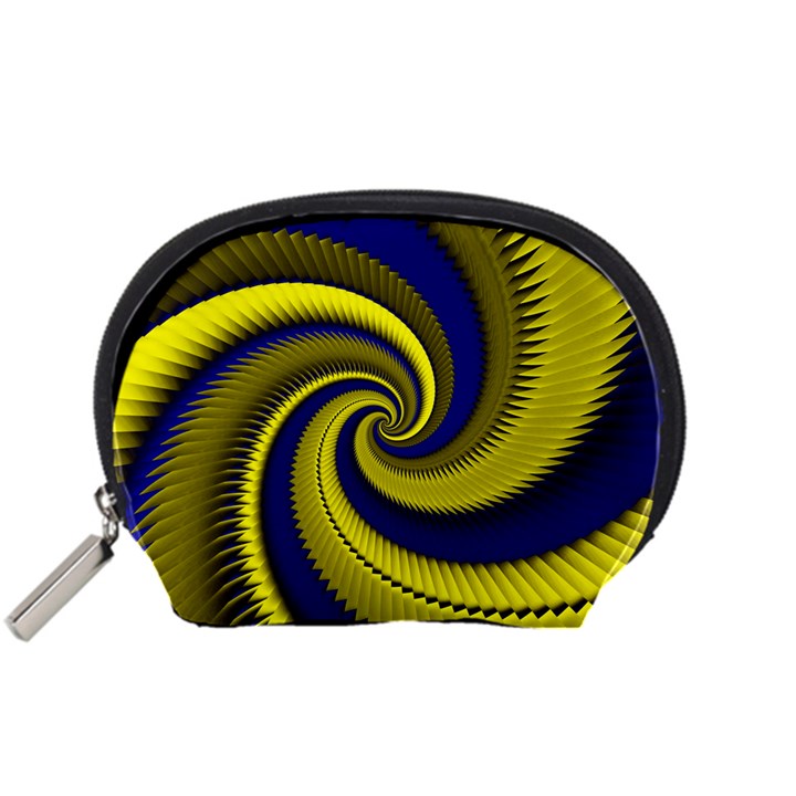 Blue Gold Dragon Spiral Accessory Pouches (Small) 