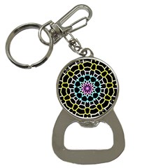 Colored Window Mandala Button Necklaces by designworld65