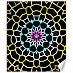 Colored Window Mandala Canvas 20  X 24   by designworld65