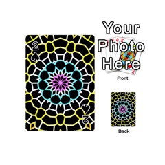 Colored Window Mandala Playing Cards 54 (mini) 