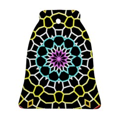 Colored Window Mandala Bell Ornament (two Sides) by designworld65