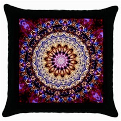 Dreamy Mandala Throw Pillow Case (black) by designworld65