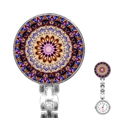 Dreamy Mandala Stainless Steel Nurses Watch