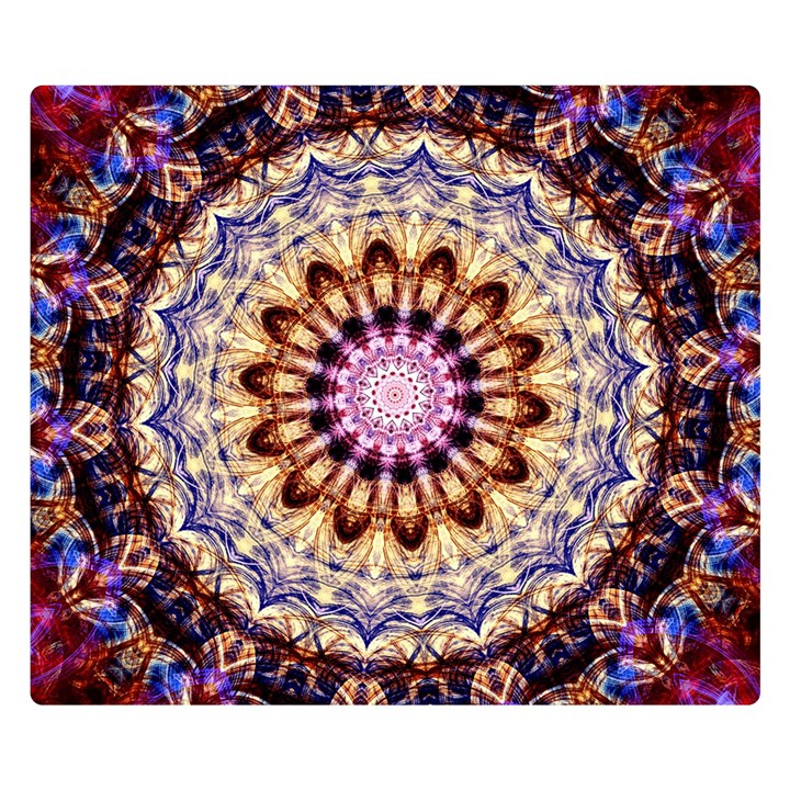 Dreamy Mandala Double Sided Flano Blanket (Small) 