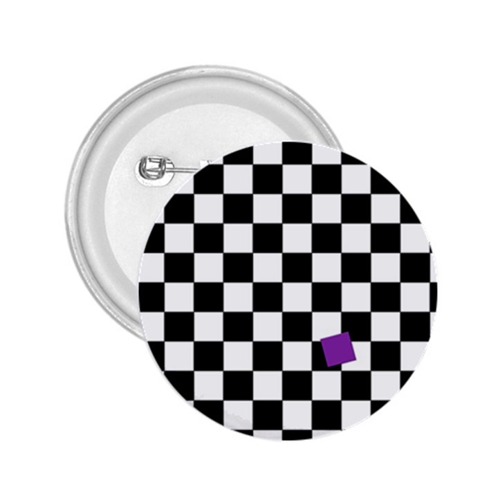 Dropout Purple Check 2.25  Buttons