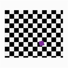 Dropout Purple Check Small Glasses Cloth by designworld65