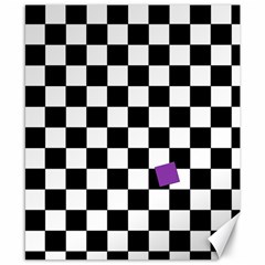 Dropout Purple Check Canvas 8  X 10  by designworld65