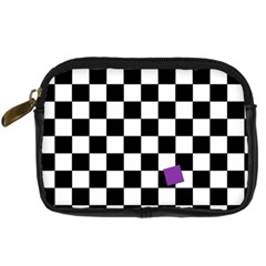 Dropout Purple Check Digital Camera Cases by designworld65