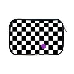 Dropout Purple Check Apple Ipad Mini Zipper Cases by designworld65