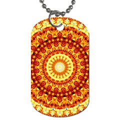 Powerful Love Mandala Dog Tag (one Side) by designworld65