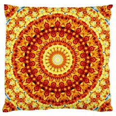 Powerful Love Mandala Large Flano Cushion Case (two Sides)