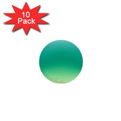 Sealife Green Gradient 1  Mini Buttons (10 Pack)  by designworld65