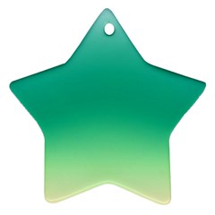 Sealife Green Gradient Star Ornament (two Sides) by designworld65