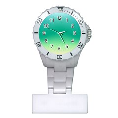 Sealife Green Gradient Plastic Nurses Watch by designworld65