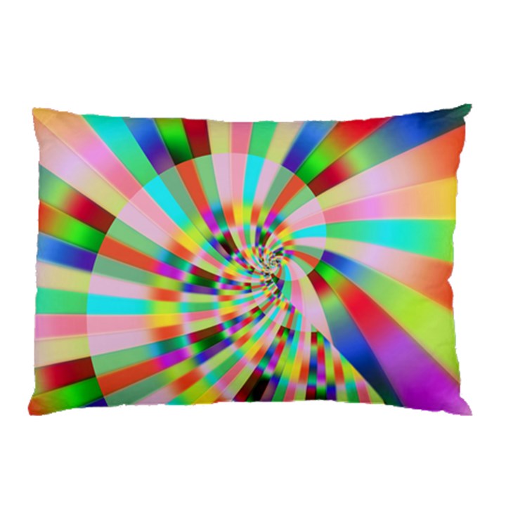 Irritation Funny Crazy Stripes Spiral Pillow Case