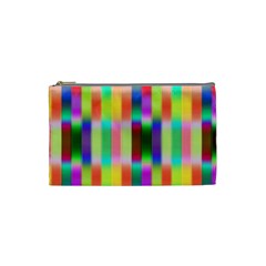 Multicolored Irritation Stripes Cosmetic Bag (small) 