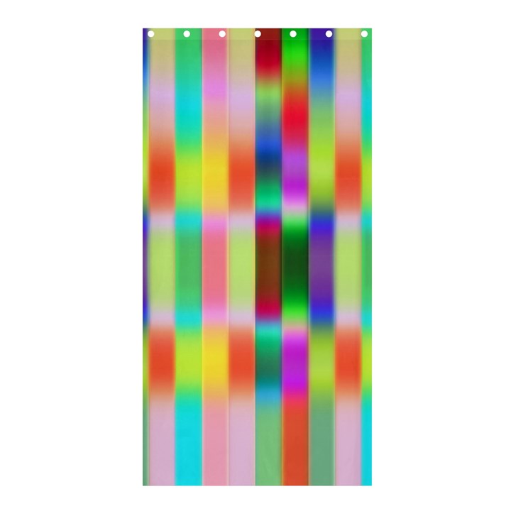 Multicolored Irritation Stripes Shower Curtain 36  x 72  (Stall) 
