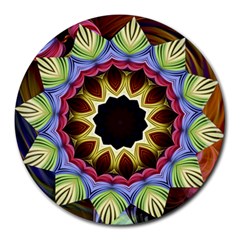 Love Energy Mandala Round Mousepads by designworld65