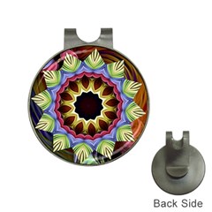 Love Energy Mandala Hat Clips With Golf Markers by designworld65