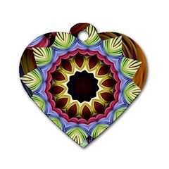 Love Energy Mandala Dog Tag Heart (one Side) by designworld65