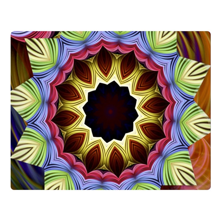 Love Energy Mandala Double Sided Flano Blanket (Large) 