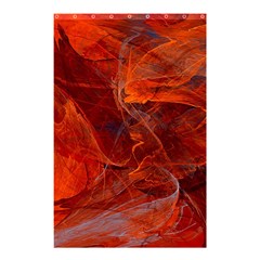 Swirly Love In Deep Red Shower Curtain 48  X 72  (small)  by designworld65