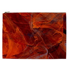 Swirly Love In Deep Red Cosmetic Bag (xxl)  by designworld65