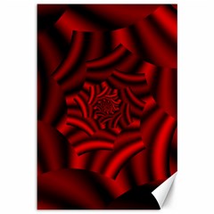 Metallic Red Rose Canvas 12  X 18   by designworld65