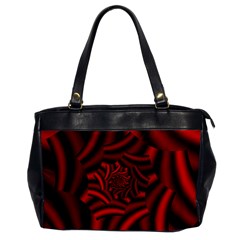 Metallic Red Rose Office Handbags by designworld65