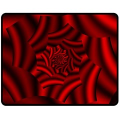 Metallic Red Rose Fleece Blanket (medium) 