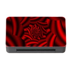 Metallic Red Rose Memory Card Reader With Cf by designworld65