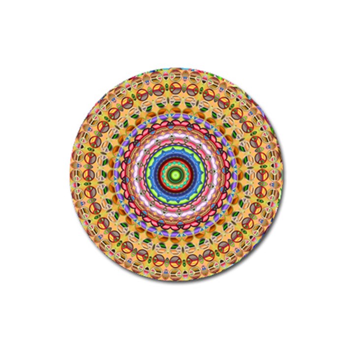 Peaceful Mandala Magnet 3  (Round)