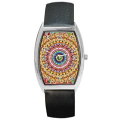 Peaceful Mandala Barrel Style Metal Watch by designworld65