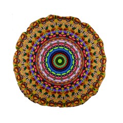 Peaceful Mandala Standard 15  Premium Round Cushions