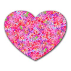 The Big Pink Party Heart Mousepads by designworld65