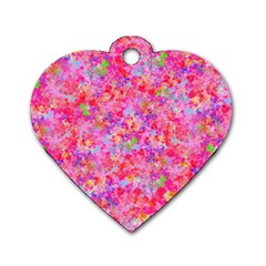 The Big Pink Party Dog Tag Heart (one Side) by designworld65