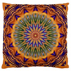 Powerful Mandala Large Cushion Case (two Sides) by designworld65