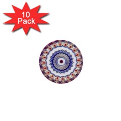 Romantic Dreams Mandala 1  Mini Buttons (10 Pack)  by designworld65