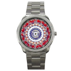 Romantic Dreams Mandala Sport Metal Watch by designworld65