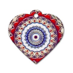 Romantic Dreams Mandala Dog Tag Heart (one Side) by designworld65