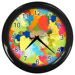 Summer Feeling Splash Wall Clocks (black) by designworld65