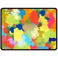 Summer Feeling Splash Double Sided Fleece Blanket (large)  by designworld65